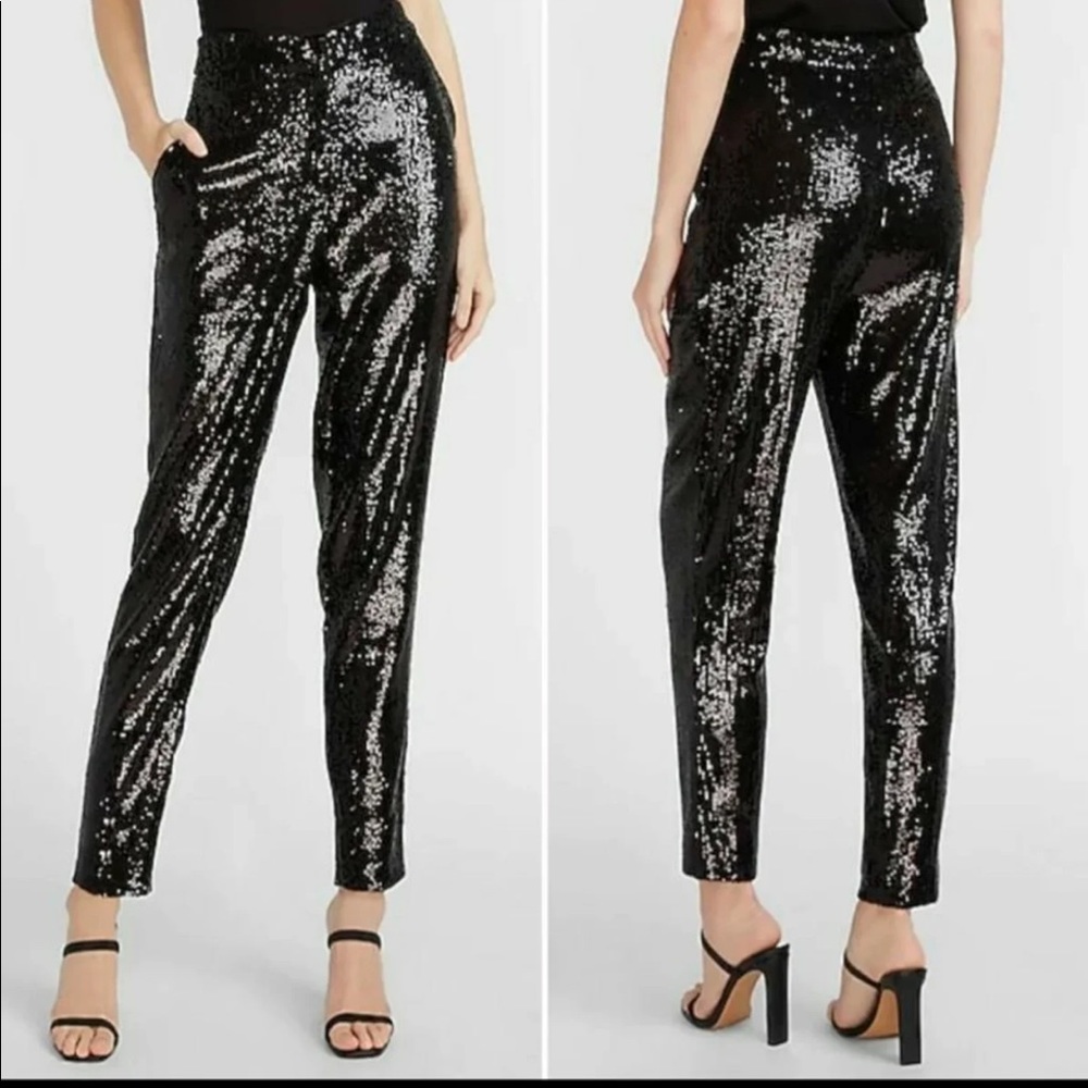 Brand New - Express sequin ankle high rise pants (Medium)
Brand new with tags